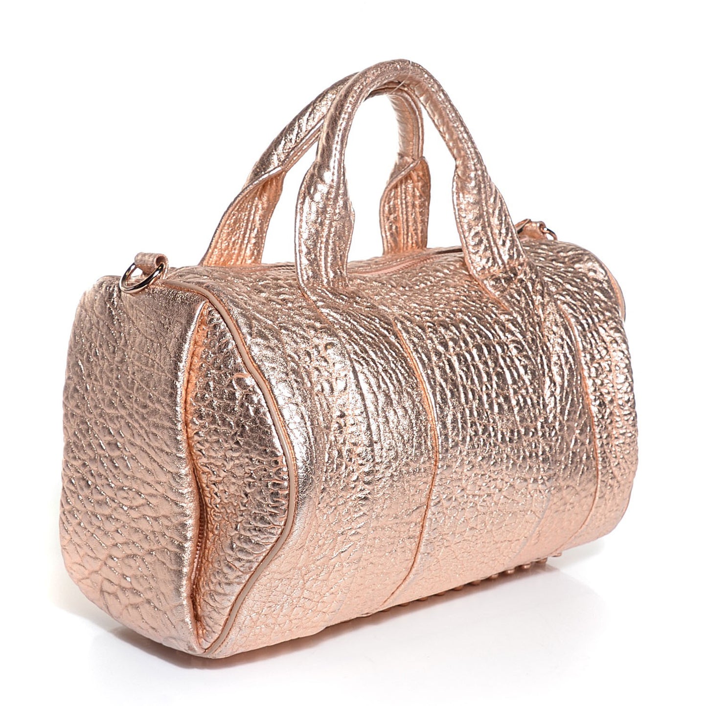 Pebbled Lambskin Rocco Rose Gold Hardware