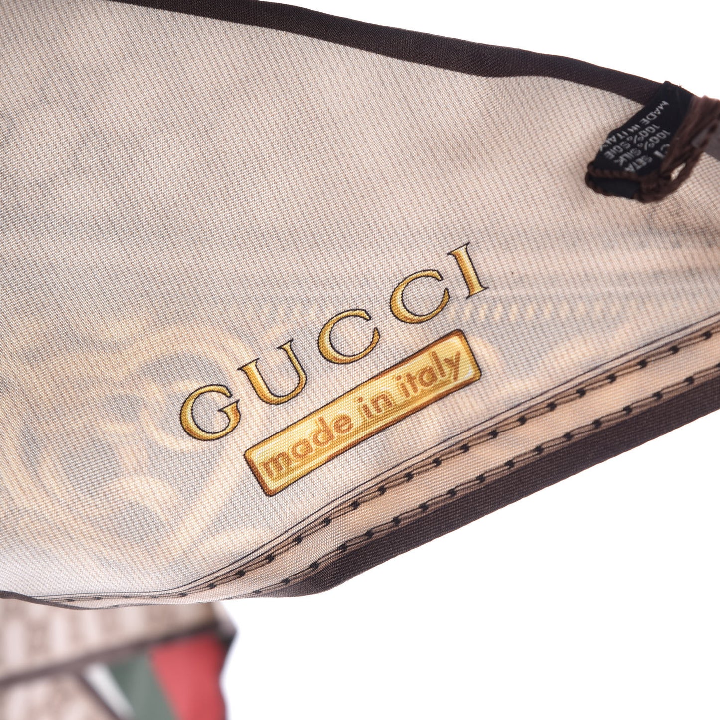 Twill Silk Monogram Web Scarf