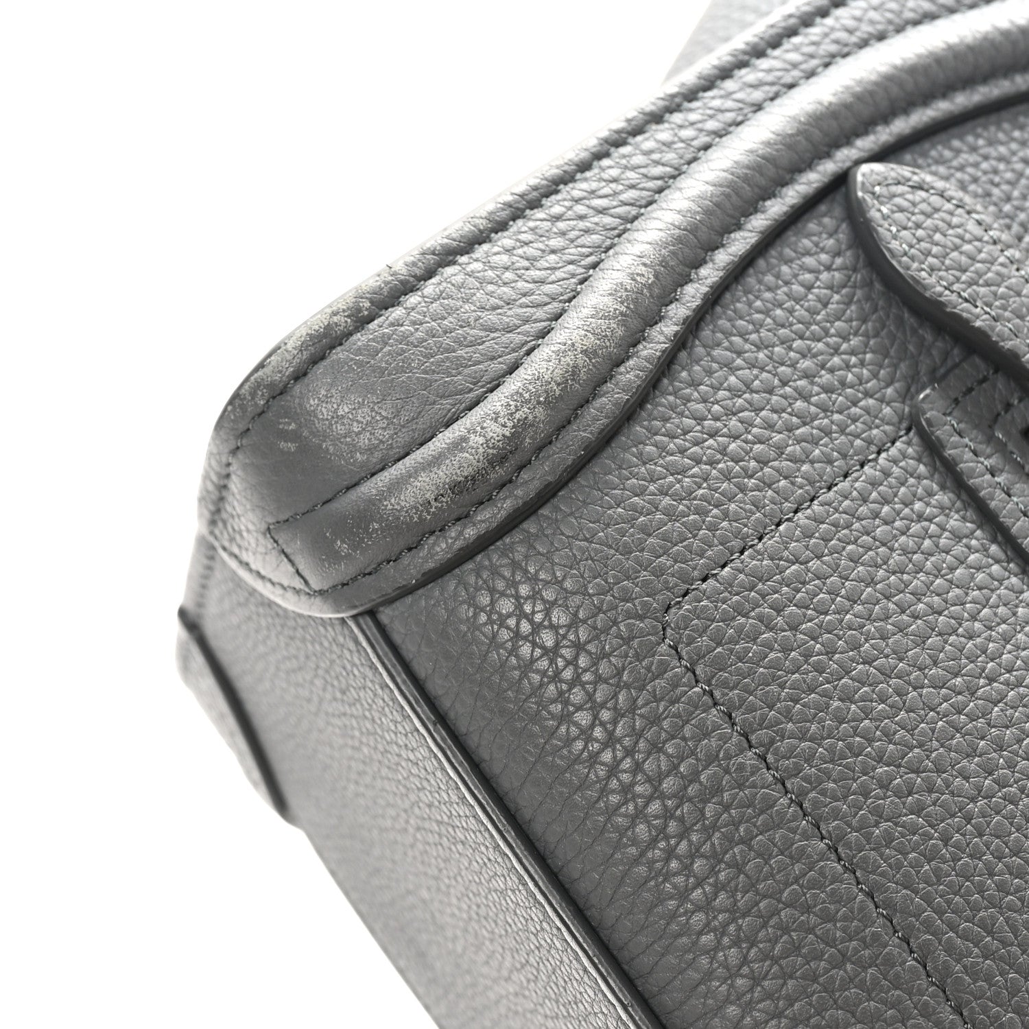 Celine Baby Drummed Calfskin Nano Luggage Kohl 11 of 11