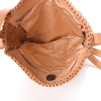 Chanel Calfskin Woven Crossbody Bag Brown 6 of 11