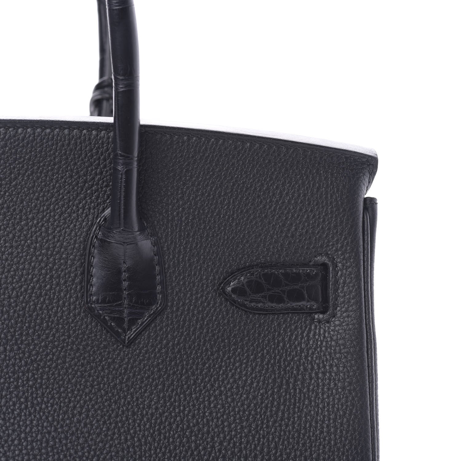 Hermes Togo Matte Alligator Birkin Touch 30 Black 26 of 32