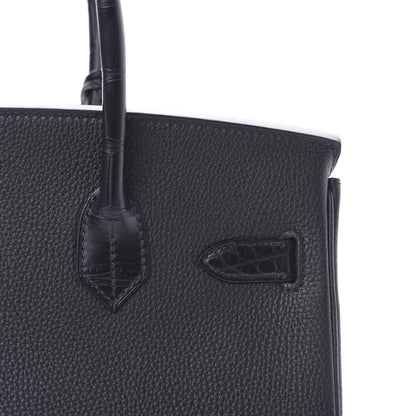 Hermes Togo Matte Alligator Birkin Touch 30 Black 26 of 32