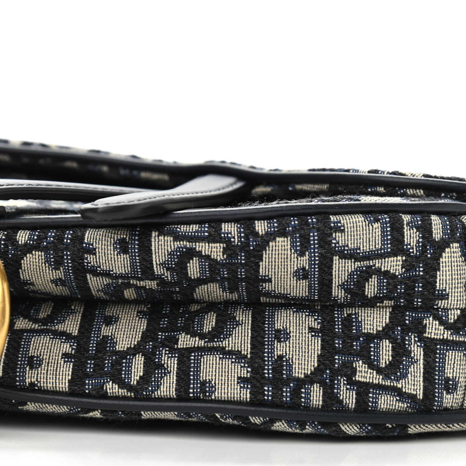 Christian Dior Oblique Mini Saddle Bag Blue 8 of 8