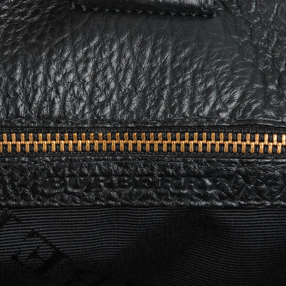 Burberry Heritage Grain Medium Woodbury Tote Black 6 of 10