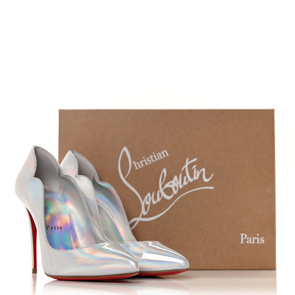 Christian Louboutin Metallic Patent Psychic Hot Chick 100 Pumps 35.5 White 8 of 8