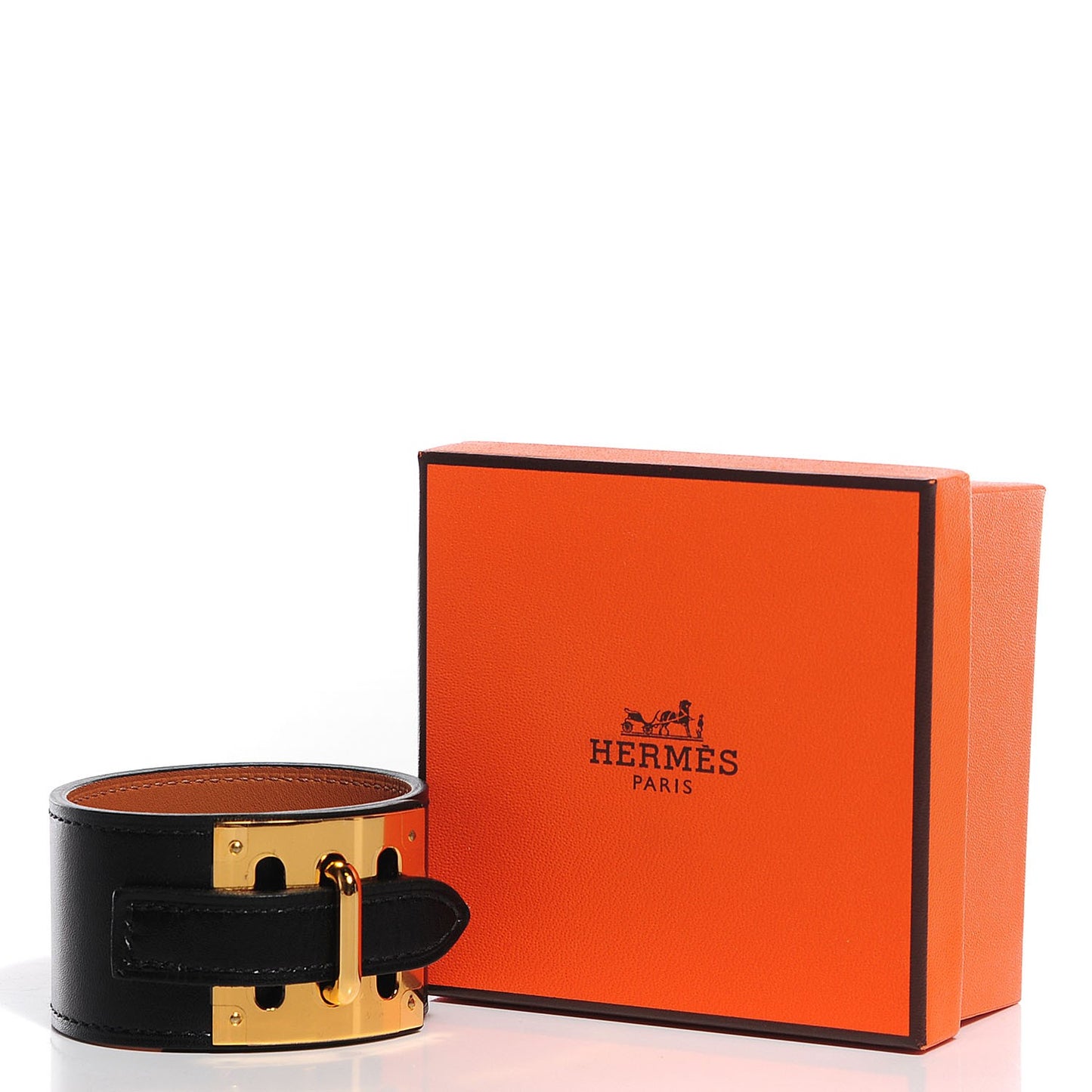 Veau Box Intense Bracelet Small Black