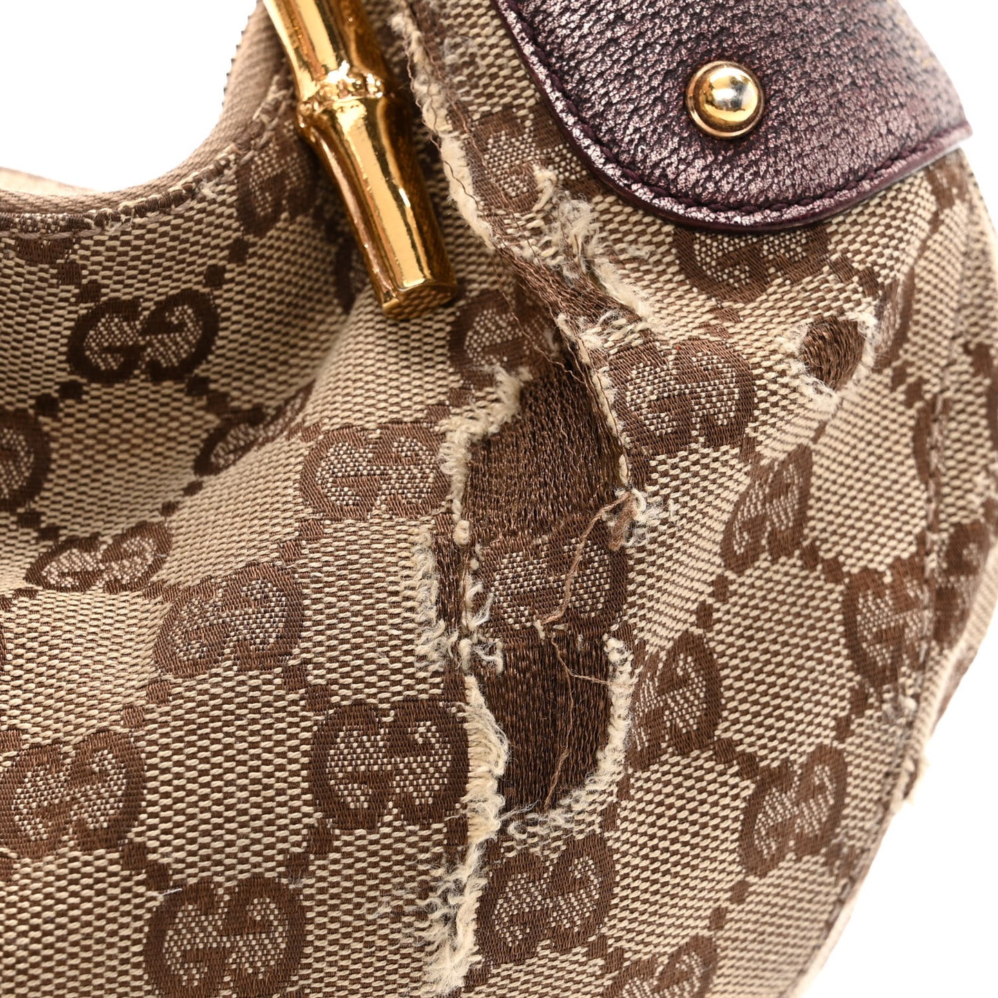 Monogram Bamboo Ring Hobo Aubergine