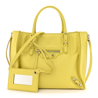 Balenciaga Calfskin Papier Mini A4 Jaune Poussin 2 of 18
