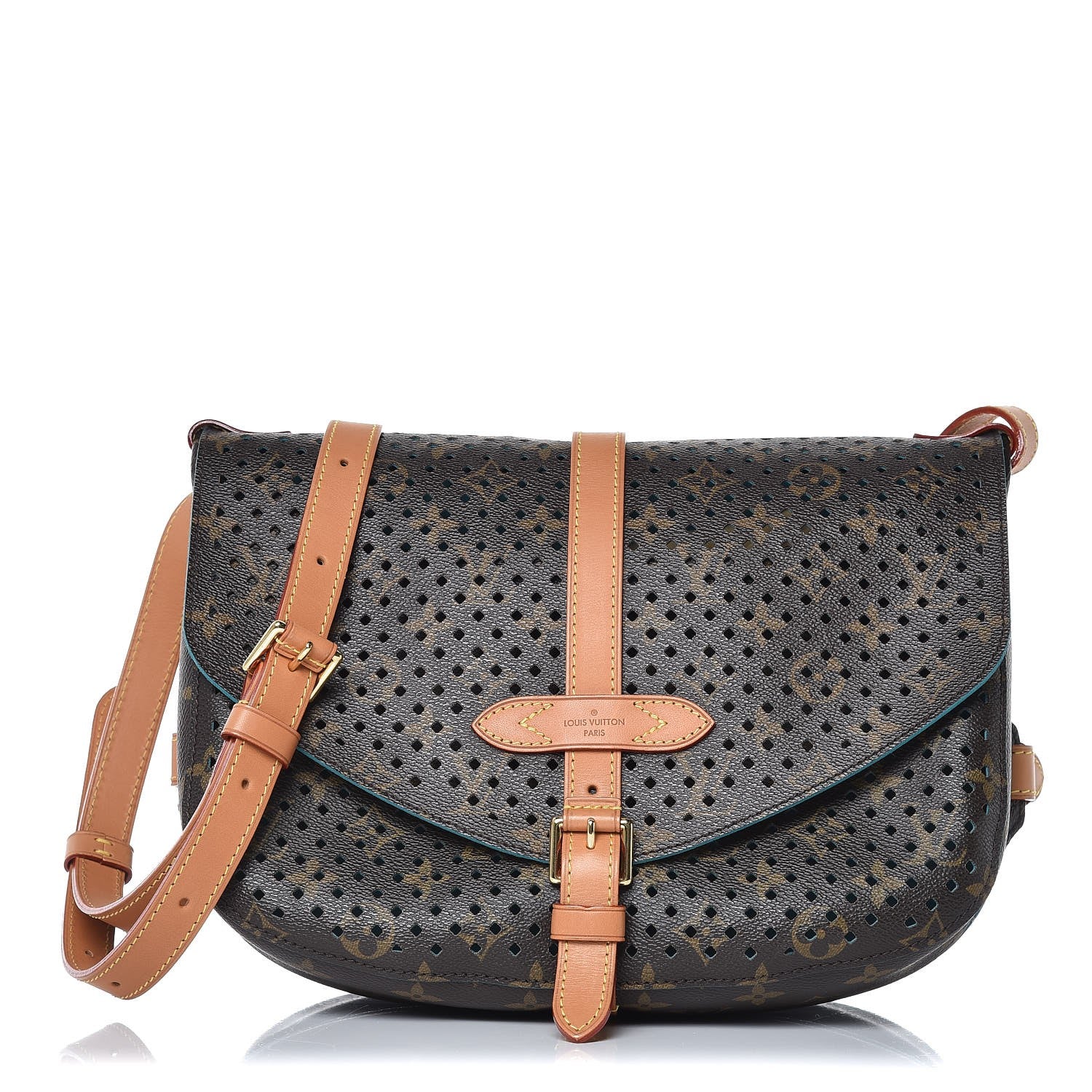 Louis Vuitton Monogram SC Flore Saumur Teal 1 of 9