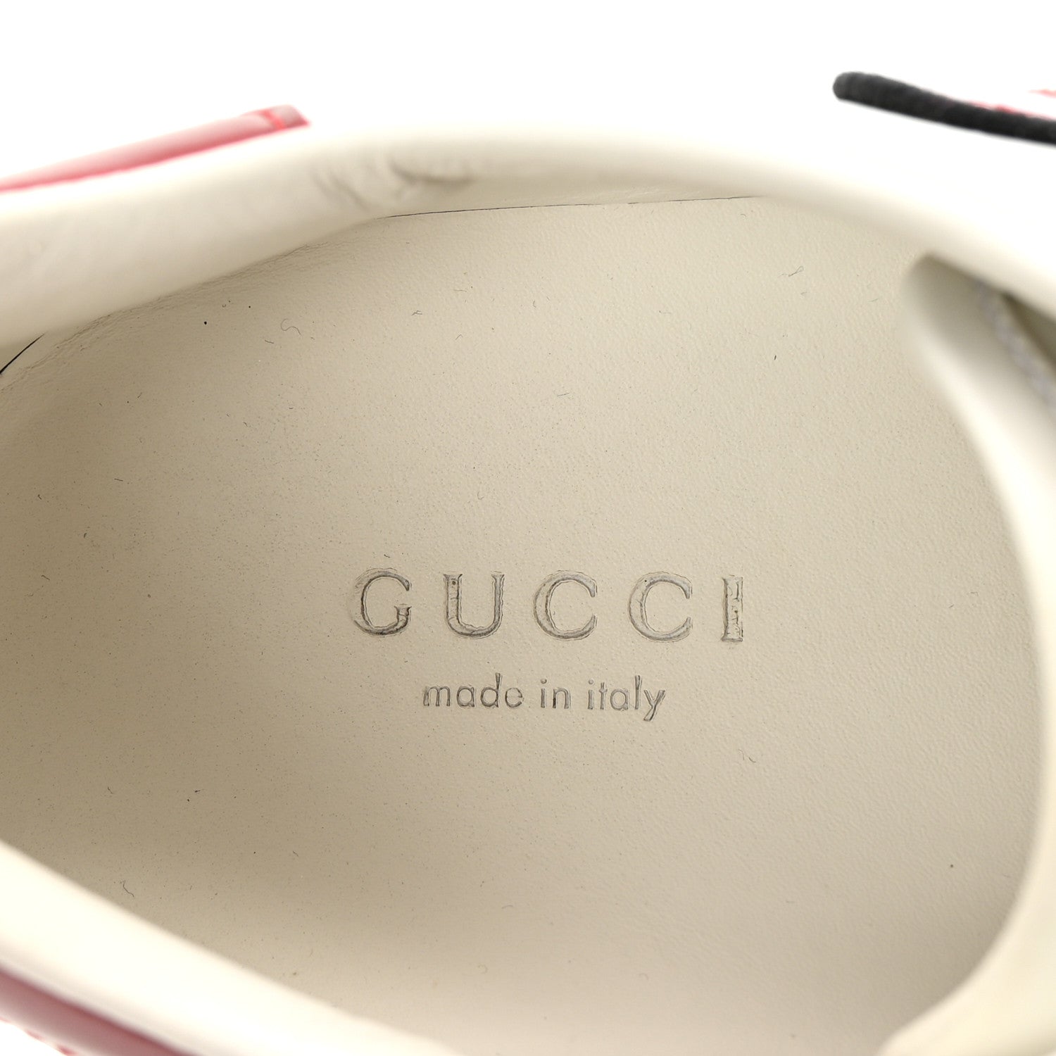 Gucci Calfskin Web GG Apple Embroidered Womens Ace Sneakers 37 White 8 of 10