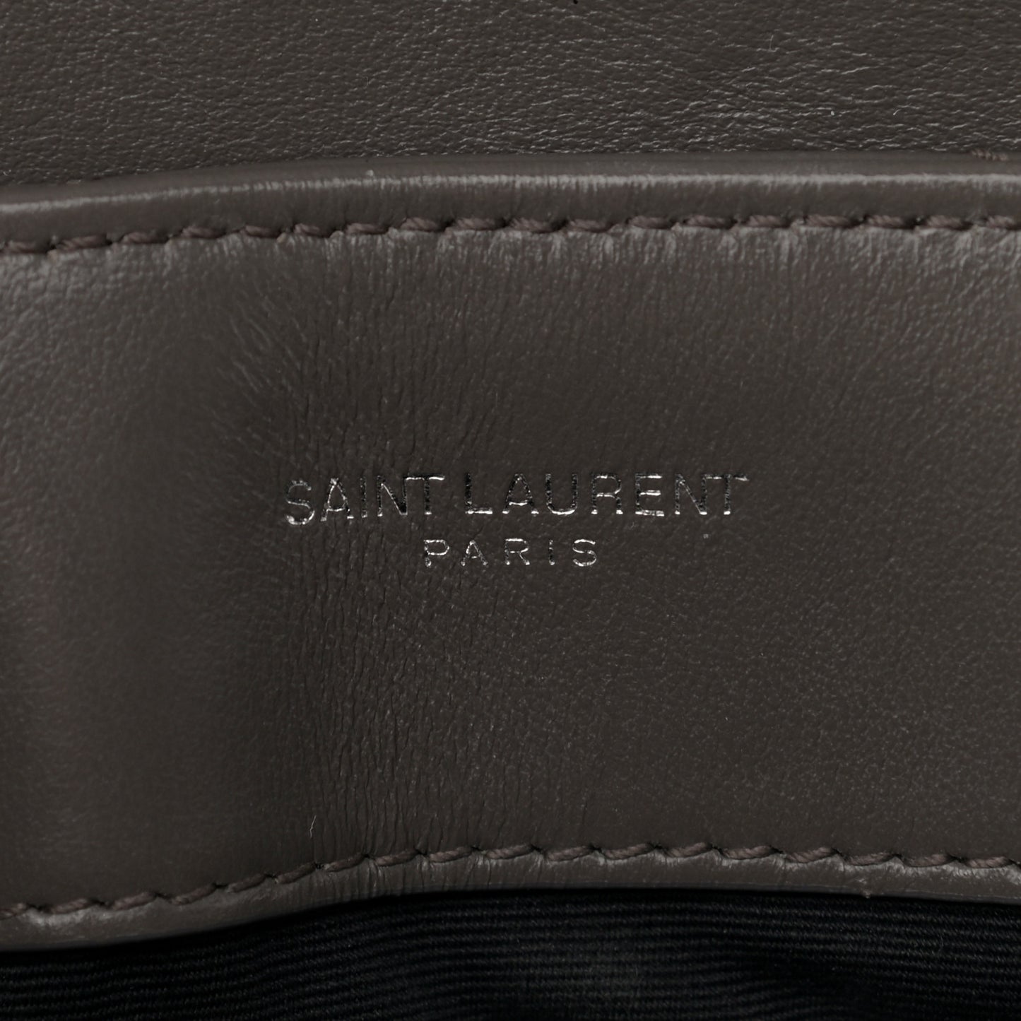 Calfskin Y Quilted Monogram Small Loulou Chain Satchel Pebble