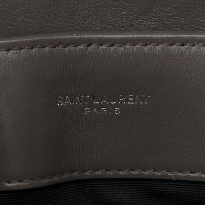 Saint Laurent Calfskin Y Quilted Monogram Small Loulou Chain Satchel Pebble 6 of 14