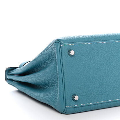 Hermes Togo Kelly Retourne 35 Blue Jean 5 of 10