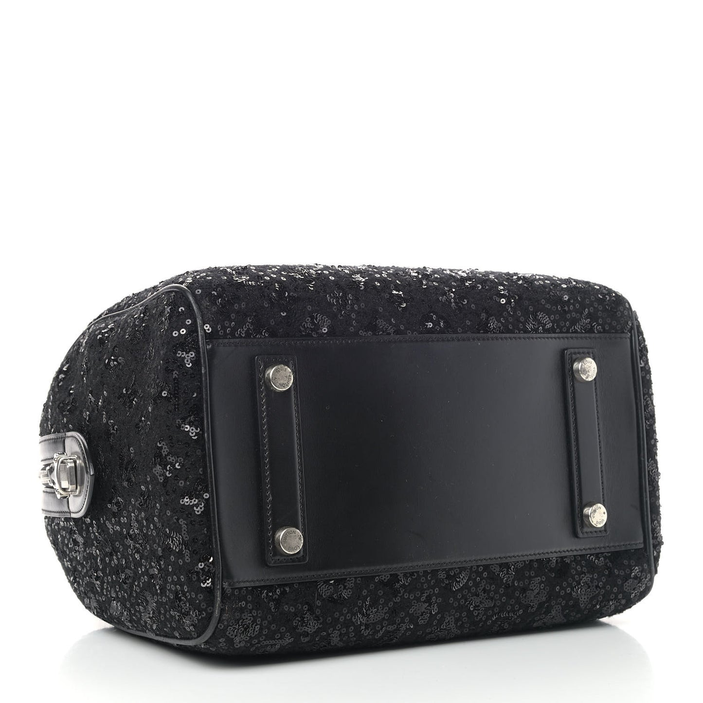 Sequin Monogram Sunshine Express Speedy Black