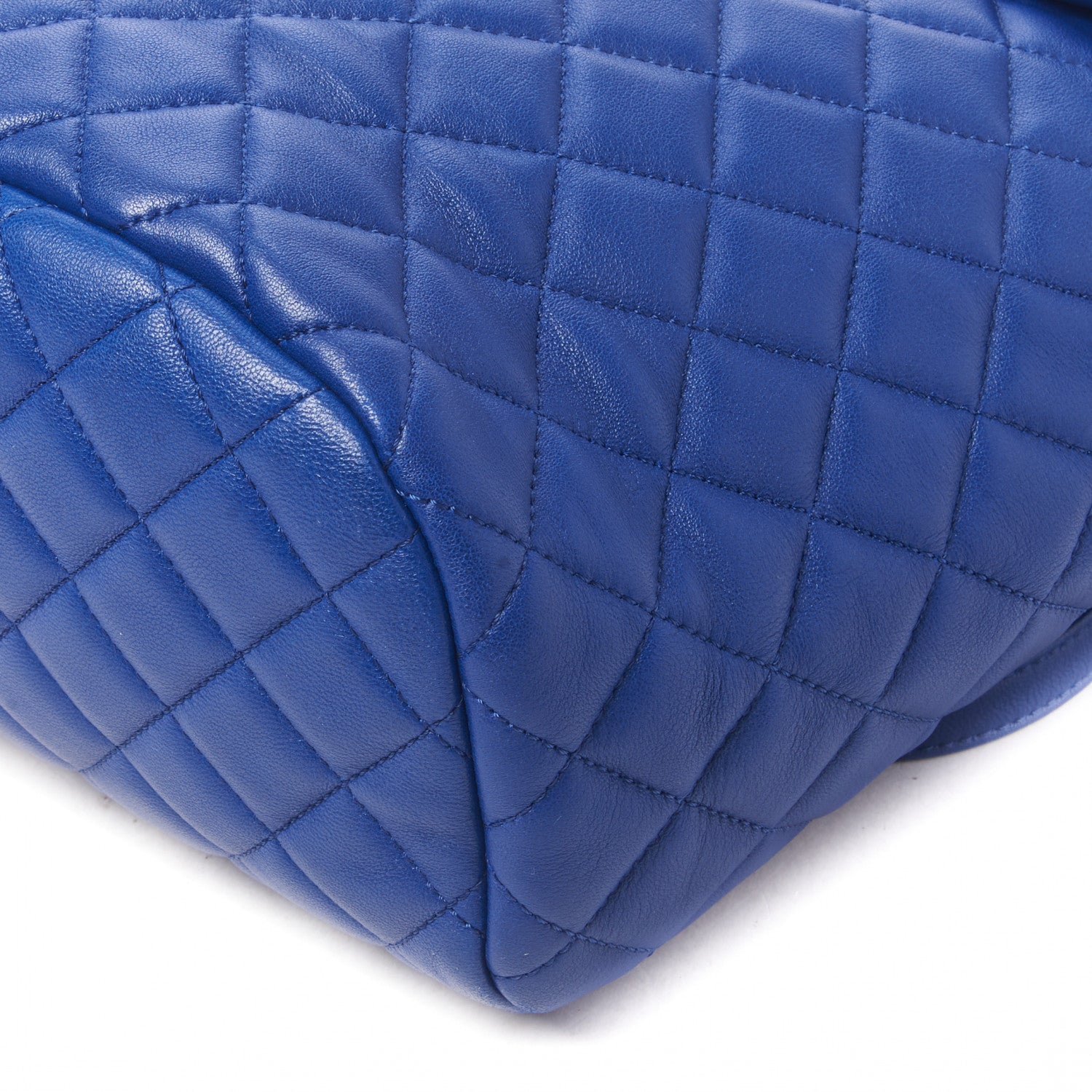 Chanel Lambskin Quilted Small Urban Spirit Backpack Blue 4 of 9
