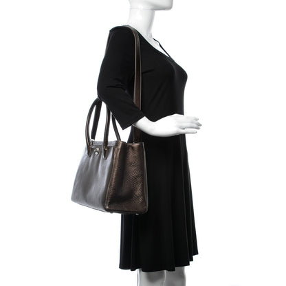 Chanel Metallic Deerskin Cerf Executive Shopper Tote Copper 2 of 7