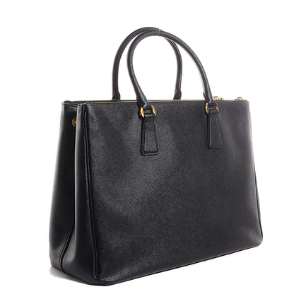 Prada Saffiano Lux Large Double Zip Tote Nero Black 5 of 12
