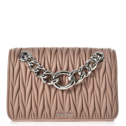 Miu Miu Nappa Matelasse Club Shoulder Bag Cammeo 1 of 9
