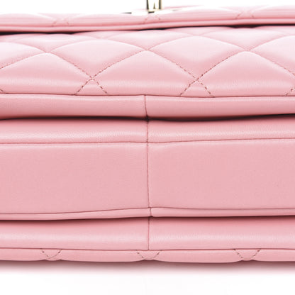 Chanel Lambskin Quilted Small Trendy CC Flap Dual Handle Bag Pink 10 of 14
