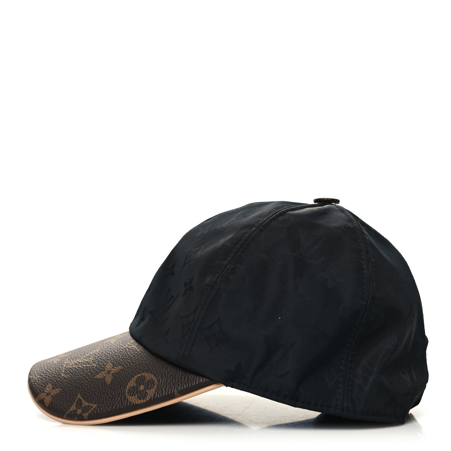 Louis Vuitton Polyester Silk Monogram LV Get Ready Cap M Black 6 of 8