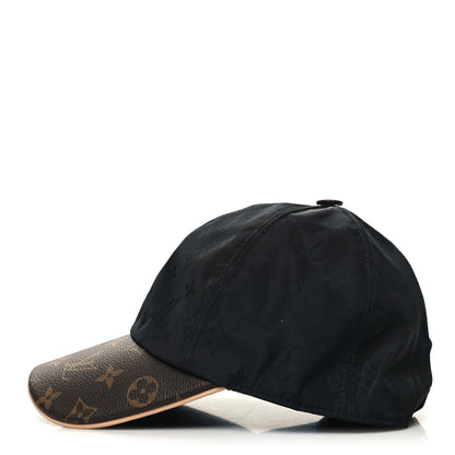 Louis Vuitton Polyester Silk Monogram LV Get Ready Cap M Black 6 of 8