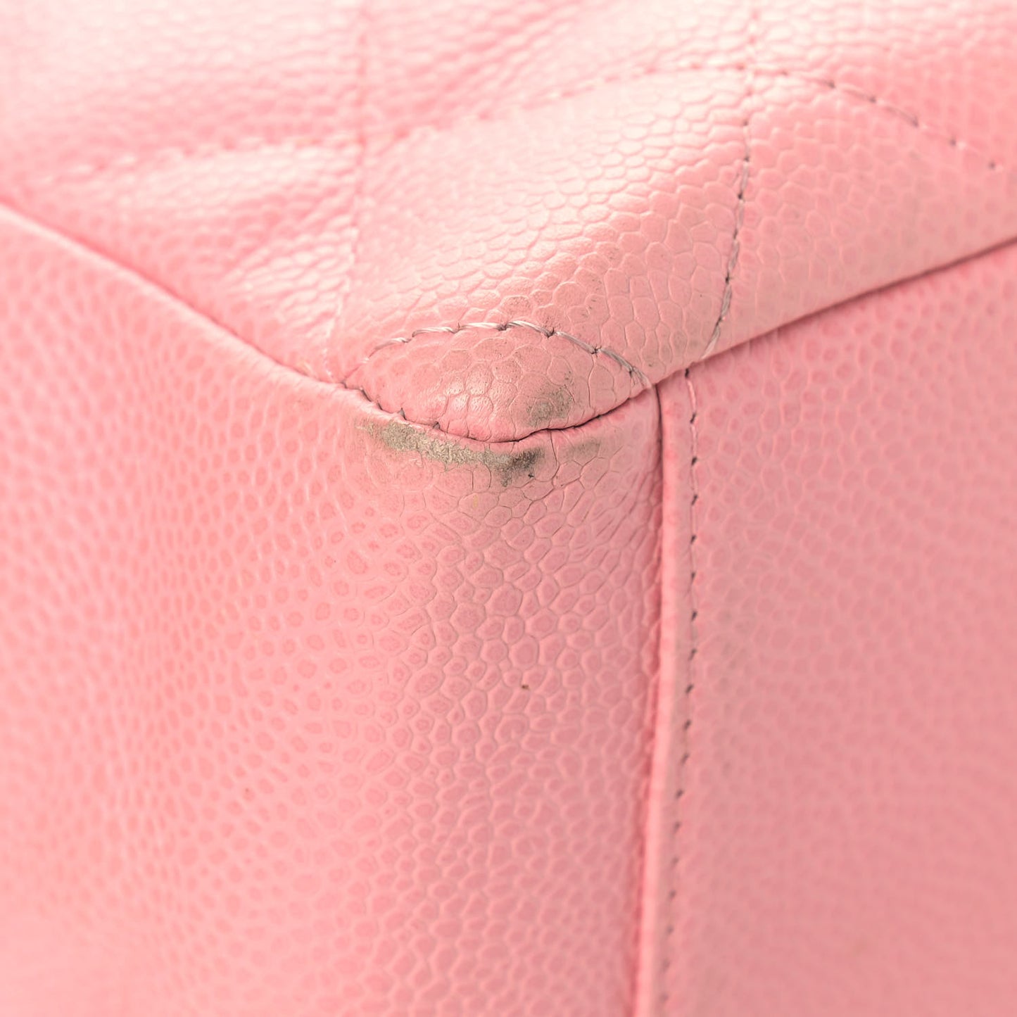 Caviar Quilted Petit Shopping Tote PST Pink