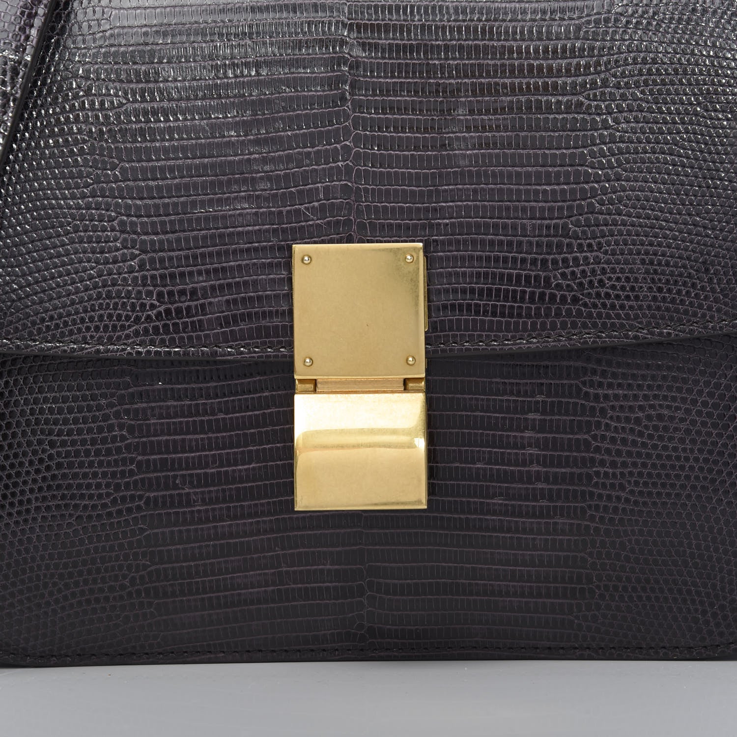 Celine Lizard Medium Classic Box Flap Bag Velvet 7 of 9