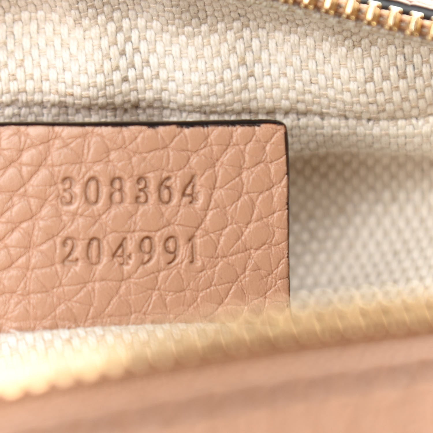 Gucci Pebbled Calfskin Small Soho Disco Bag Camelia 6 of 10