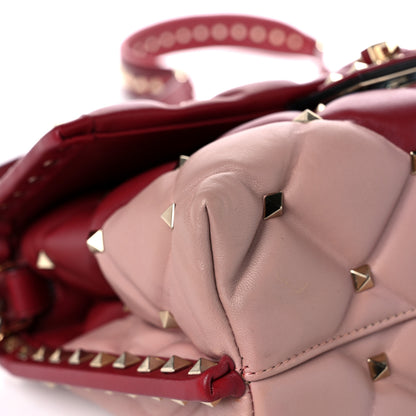 Valentino Garavani Nappa Medium Candystud Top Handle Bag Poudre Rubino 7 of 16