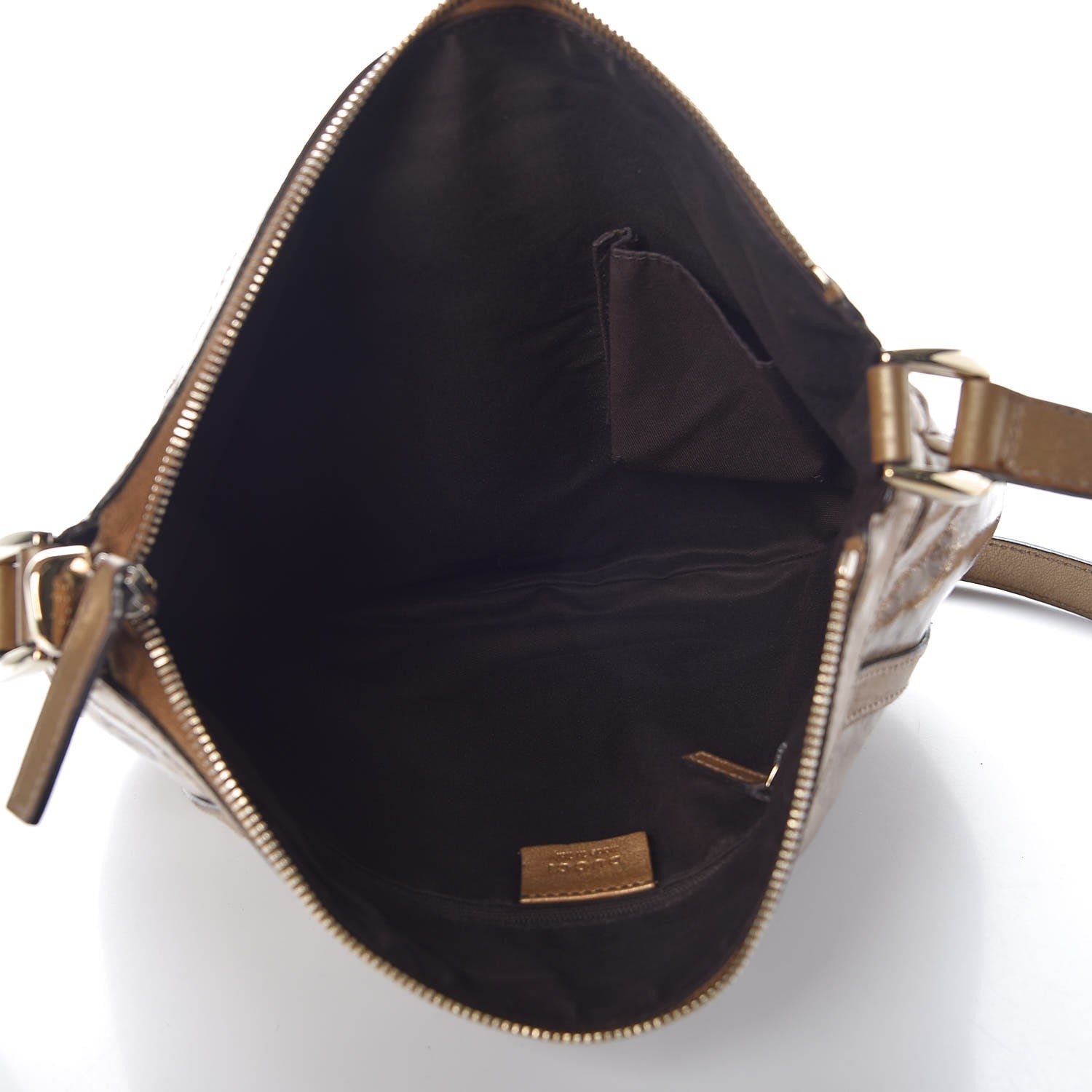 Gucci Crystal Monogram Small D Gold Ring Messenger Gold 5 of 7