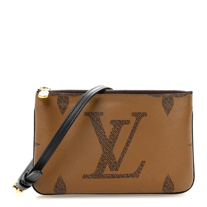 Louis Vuitton Reverse Monogram Giant Double Zip Pochette 1 of 9