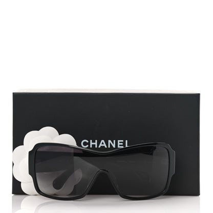 Chanel Acetate Shield Sunglasses 5449-A Black 8 of 8