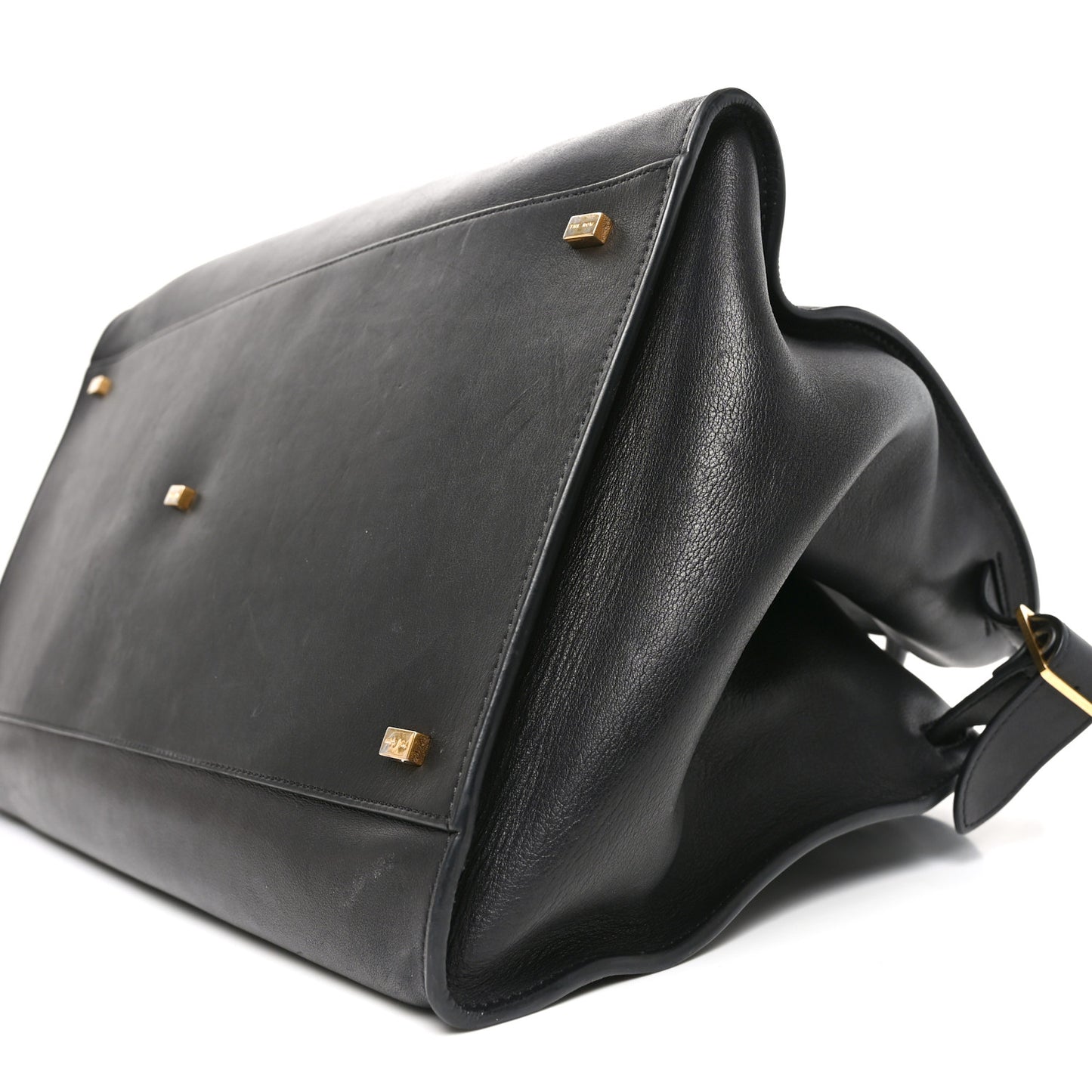 Polished Saddle Calfskin Soft Margaux 17 Black