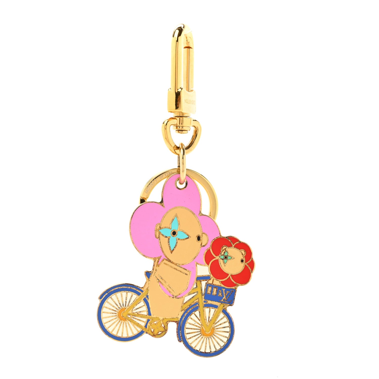Louis Vuitton Enamel Vivienne Bag Charm Key Holder Multicolor 1 of 5