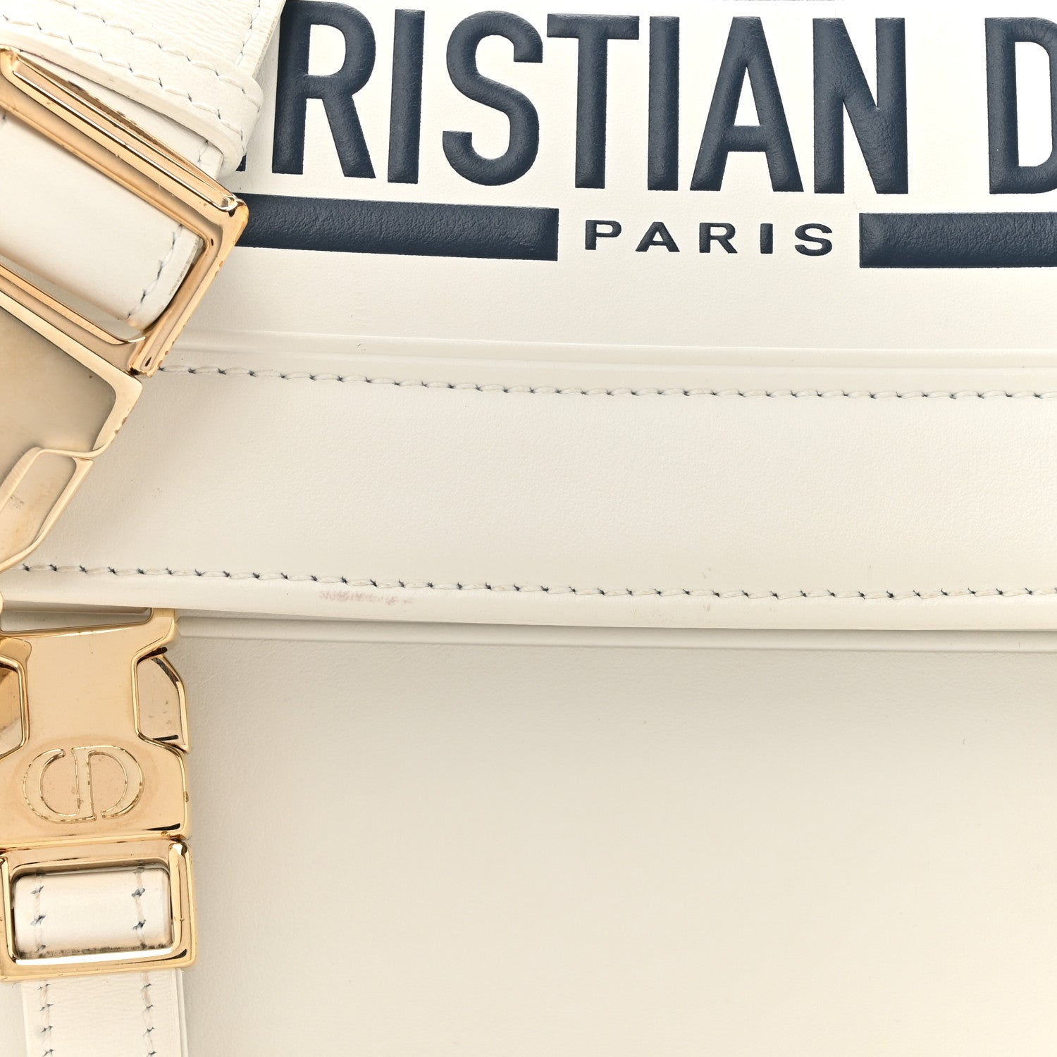 Christian Dior Smooth Calfskin Diorcamp Bag White Blue 8 of 19
