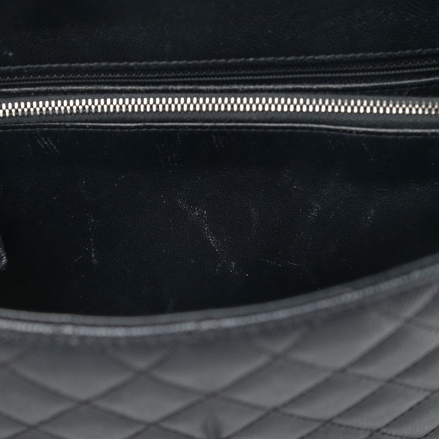 Chanel Caviar Lizard Quilted Medium Coco Handle Flap Black 11 of 13