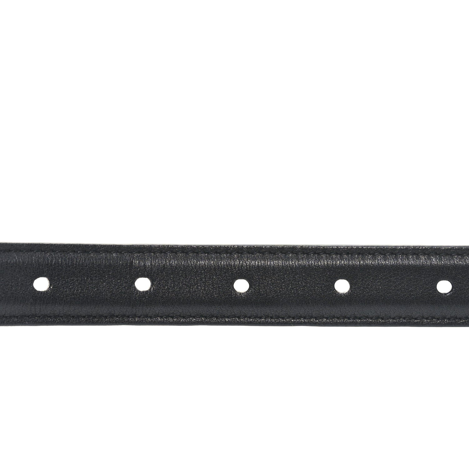 Saint Laurent Smooth Calfskin Monogram Square Buckle Belt 75 30 Black 5 of 5
