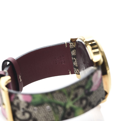 Gucci Stainless Steel Canvas 38mm G-Timeless Supreme GG Blooms Quartz Watch Brown 7 of 8