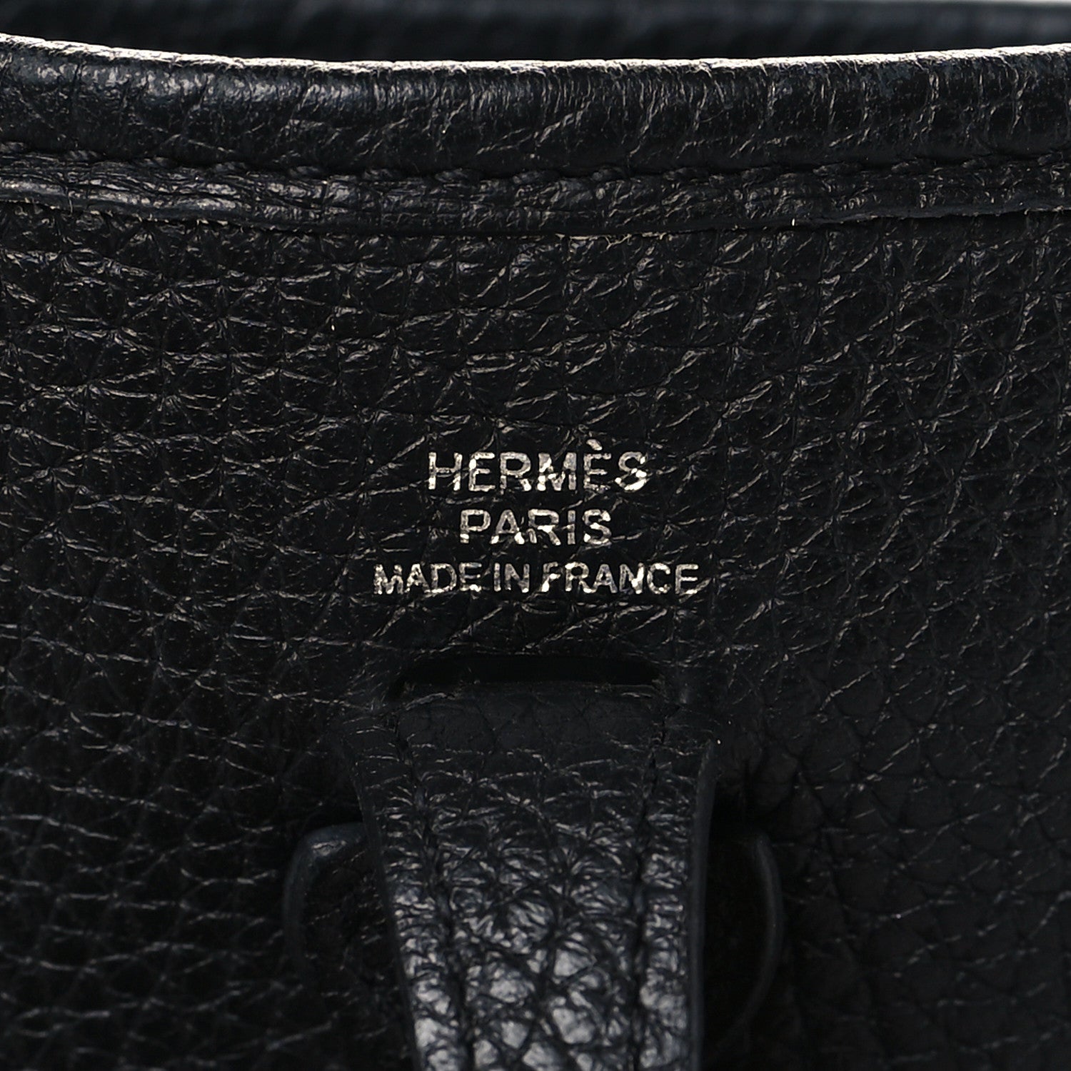 Hermes Taurillon Clemence Evelyne TPM Black 6 of 10