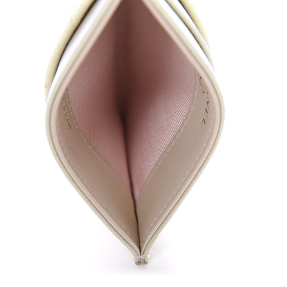Chanel Iridescent Lambskin Quilted Card Holder Ivory 5 of 9