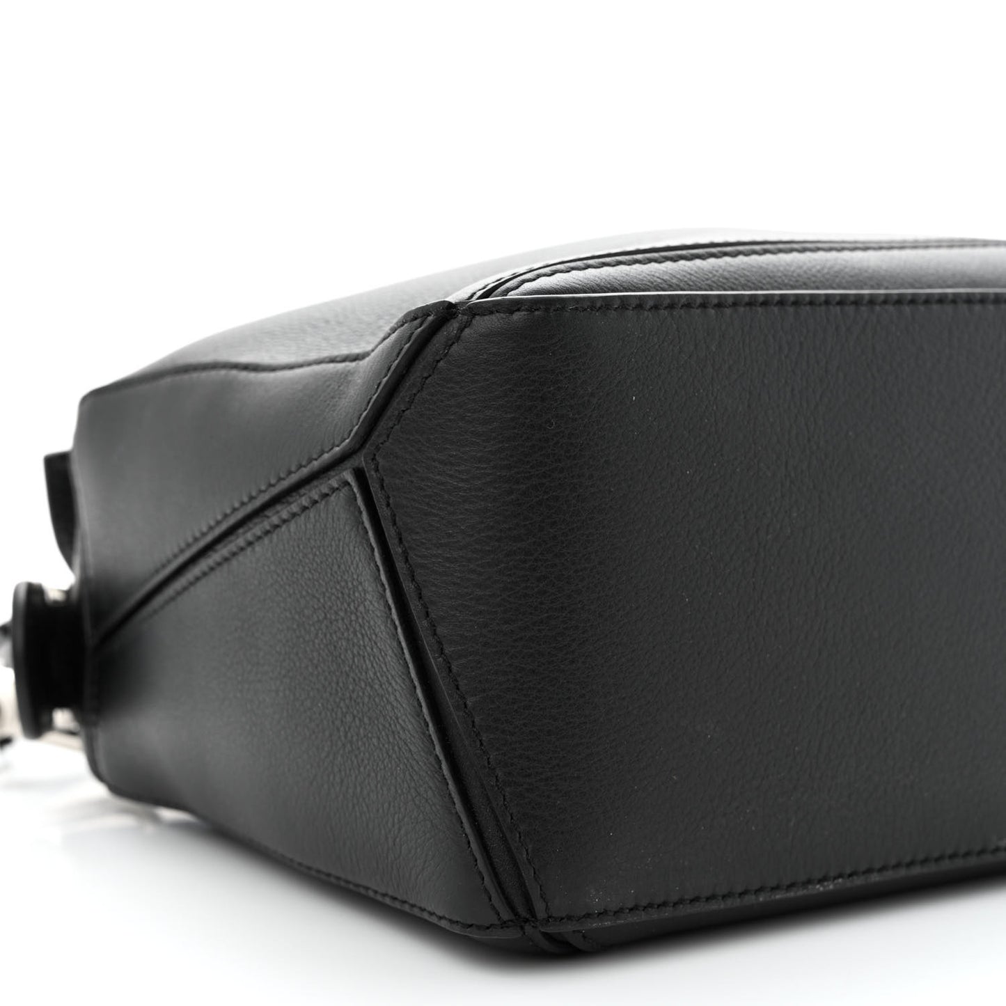 Calfskin Small Puzzle Bag Black