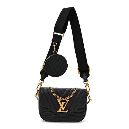Louis Vuitton Calfskin New Wave Multi Pochette Black 2 of 25