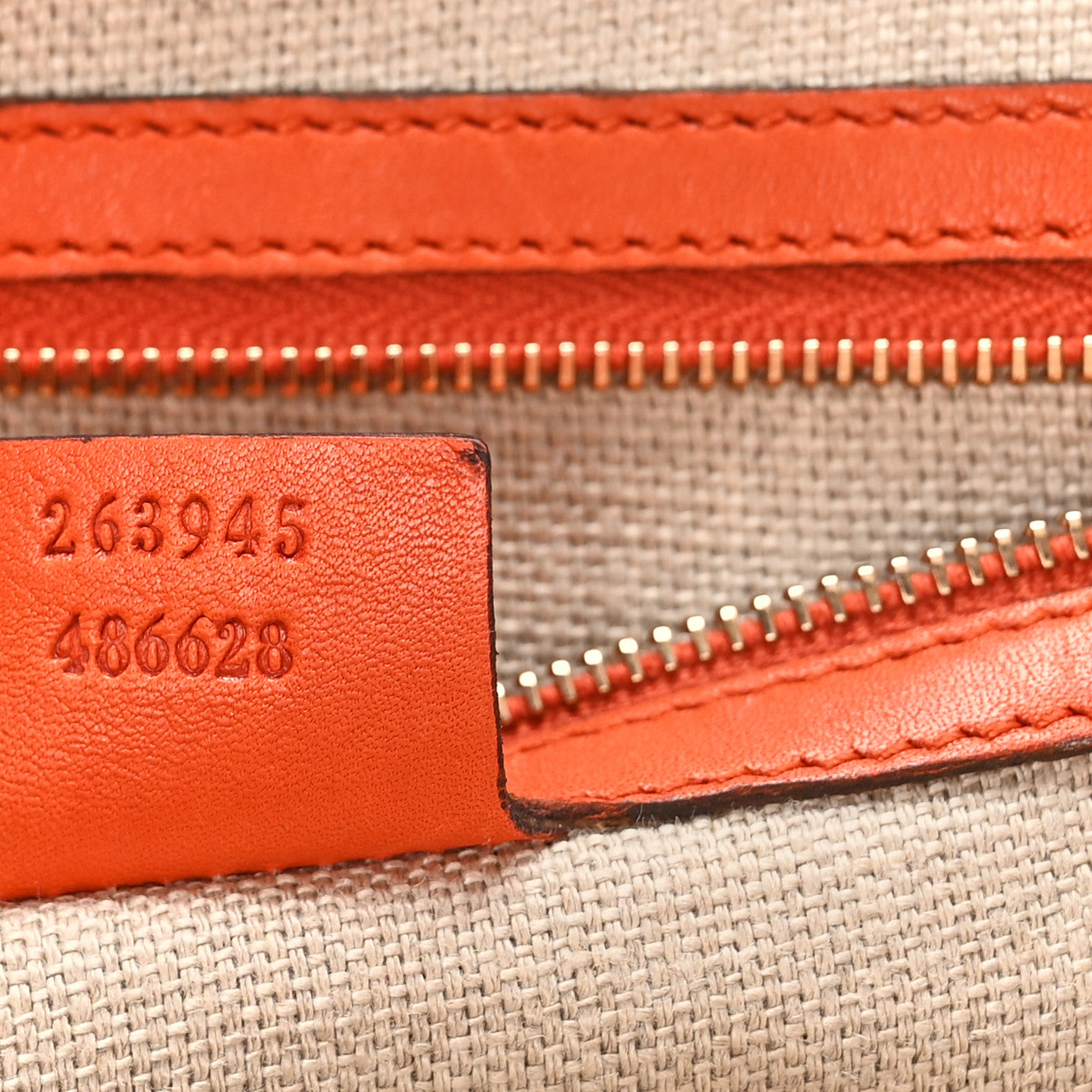 Gucci Calfskin Handmade Medium Top Handle Bag Orange 7 of 18