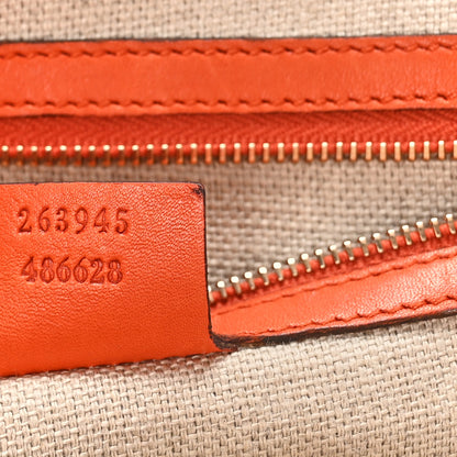 Gucci Calfskin Handmade Medium Top Handle Bag Orange 7 of 18