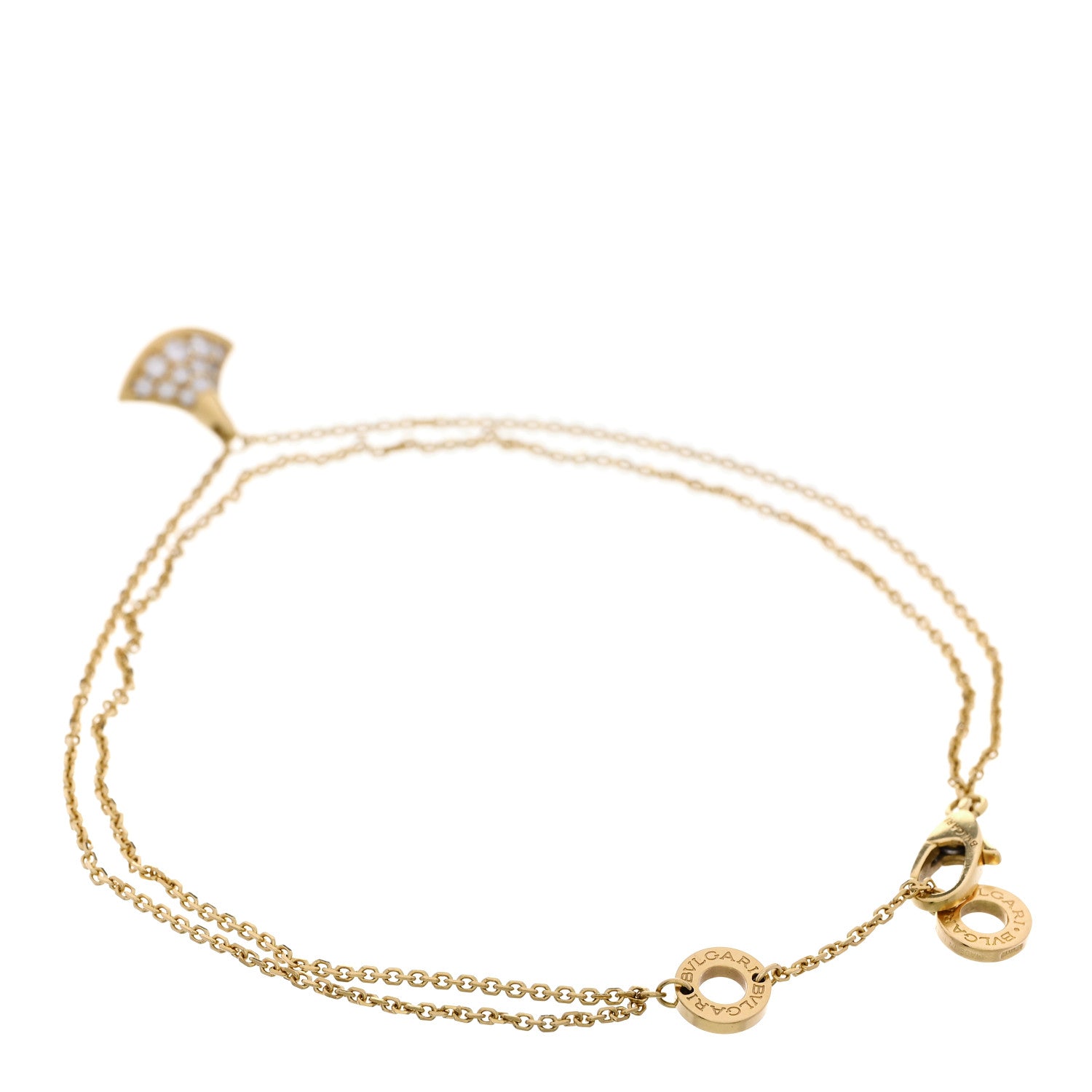 Bulgari 18K Yellow Gold Diamond Divas' Dream Bracelet ML 2 of 6
