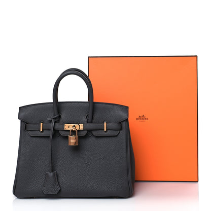 Hermes Togo Birkin 25 Etain 13 of 13