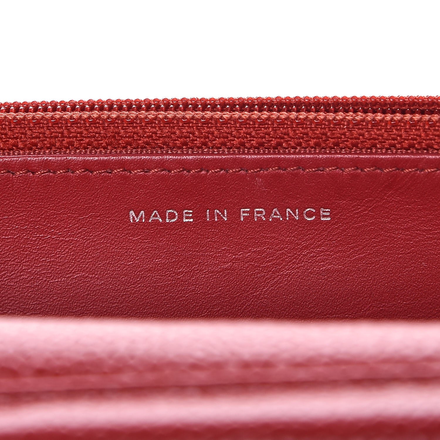 Chanel Caviar Quilted Wallet on Chain WOC Red 7 of 11
