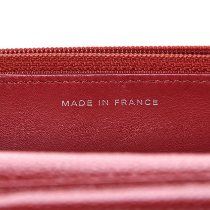 Chanel Caviar Quilted Wallet on Chain WOC Red 7 of 11