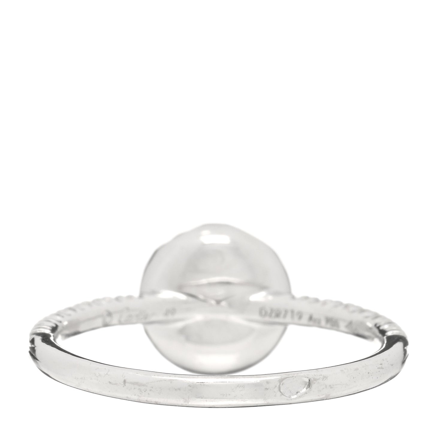 18K White Gold Diamond Etincelle De Cartier Cluster Ring 49 4.75