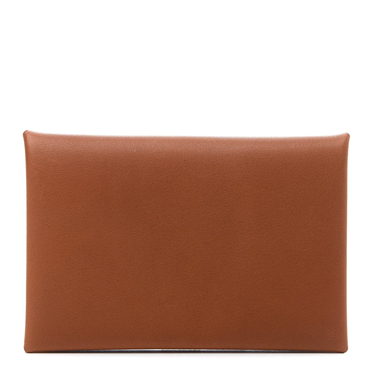 Barenia Verso Calvi Card Case Fauve Orange Poppy